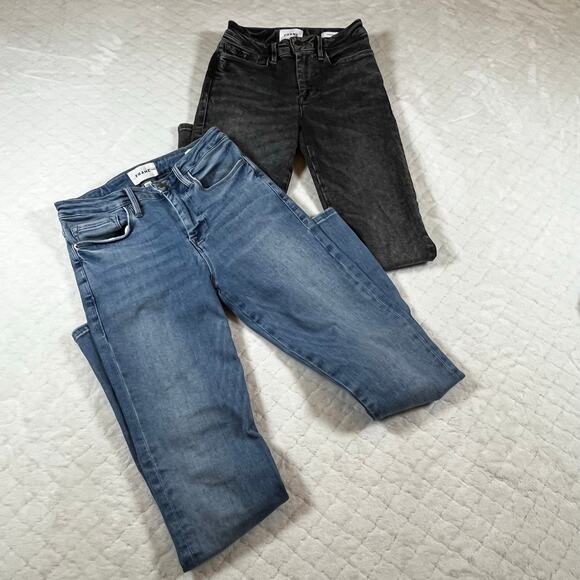 Two Pair of Frame Le One Skinny Jeans - NWOT condition- women’s size 1 - Picture 1 of 9